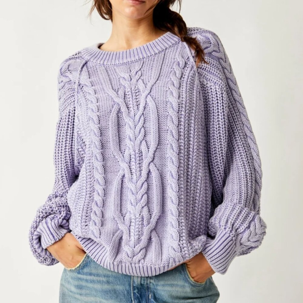 Free People Frankie Cable Sweater Size XS